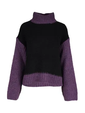 XELA knit sweater - Black mix